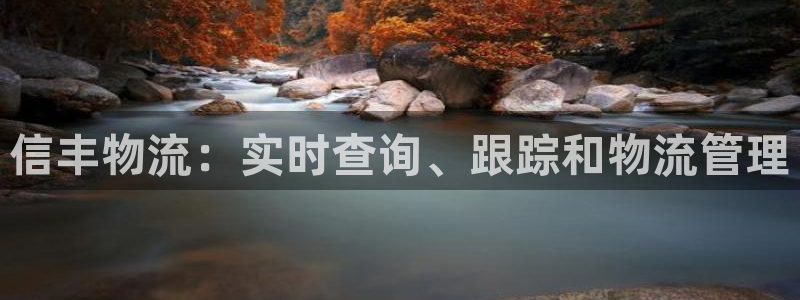 28圈加拿大最新版：信丰物流：实时查