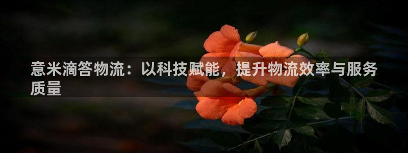 28圈官网网站：意米滴答物流：以科技